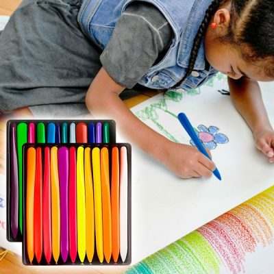Kis kezeket is kibíró zsírkréták – 24 szín | PASTELKE