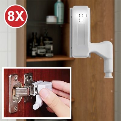 LED mozgásérzékelő lámpák szekrénynek (8 darab) | HINGELED