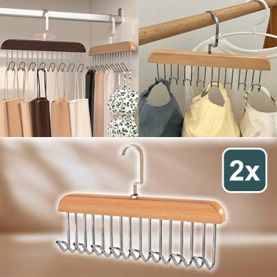 Csúszásgátló 8 kampós ruhatartó (2 db) | OCTAHANGER