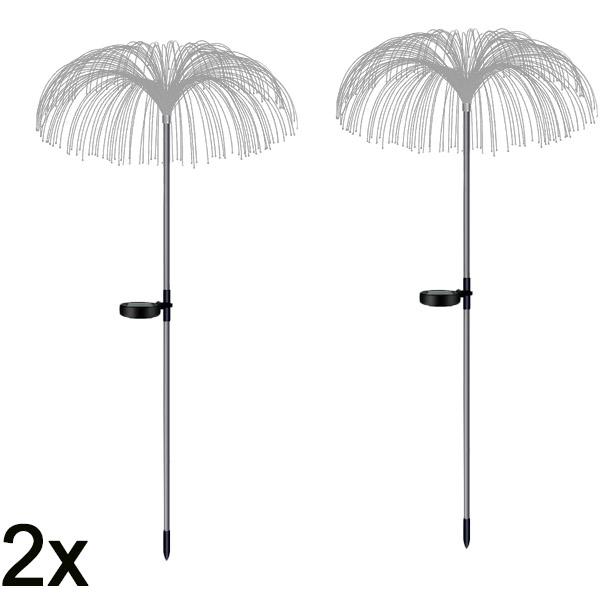 2x Napelemes trópusi kerti lámpák | LUMIPALM