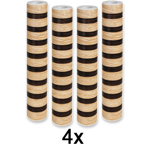 4x Elegáns falmatrica fa hatással | LINEWALL