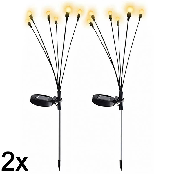 2x Napelemes fényfüzér 6 LED izzóval | SOMPEX