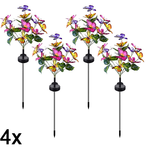 4x Napelemes Kültéri Pillangófények | FLUTIX